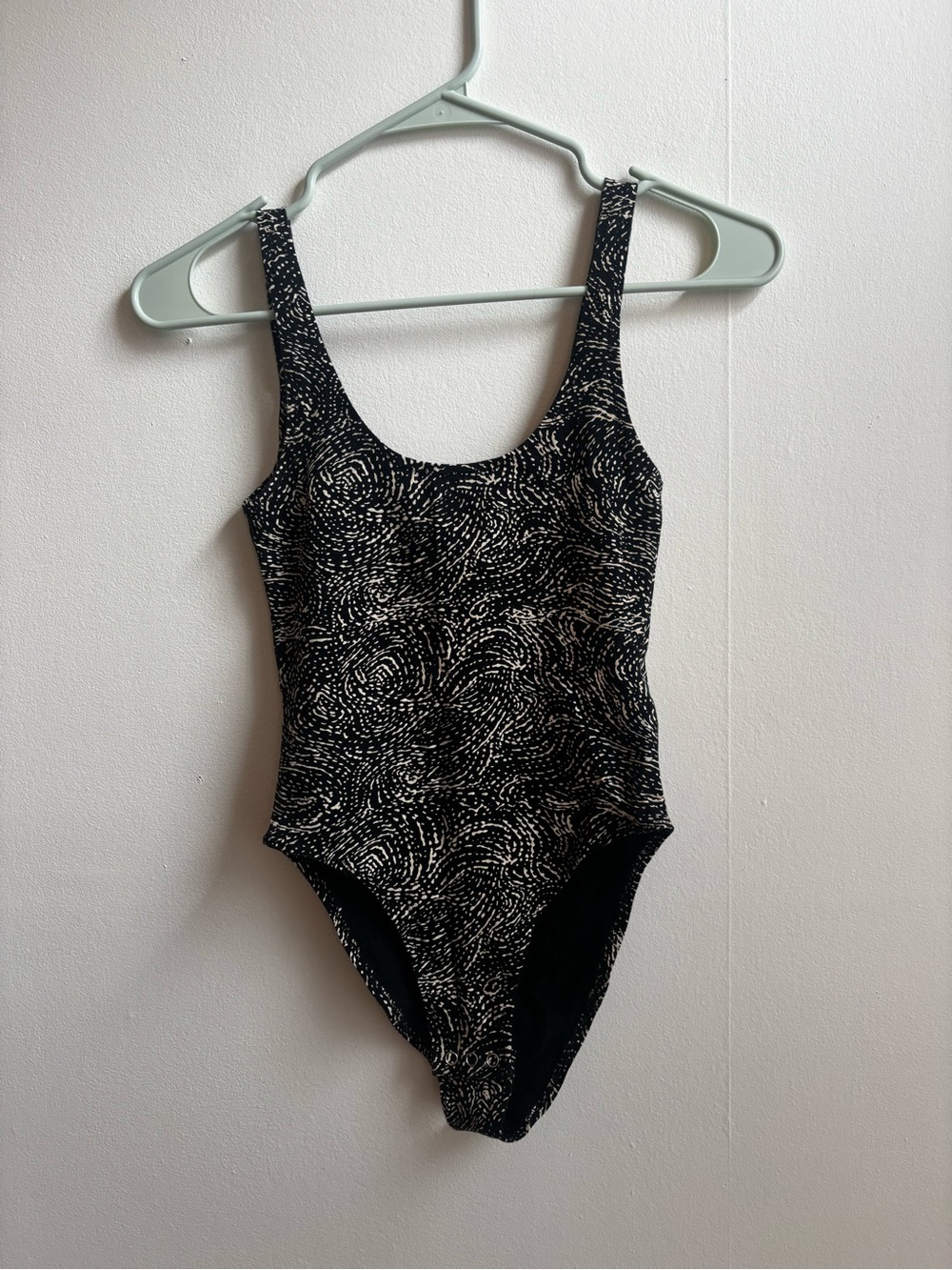 Topshop Black and White Patterned Bodysuit (EUC)